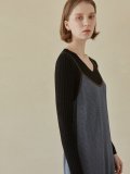 Daily V-neck Knit Pullover - Black