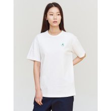[GREEN BEANPOLE] 화이트 라운드넥 오버핏 티셔츠 (BF1142N041)