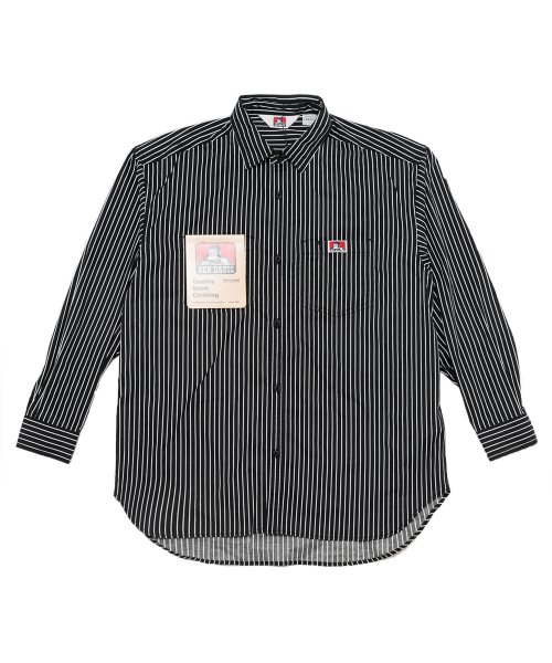 White-label pattern рубашка чёрный
