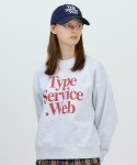 타입서비스(TYPE SERVICE) Web Sweatshirt [Melange Gray]