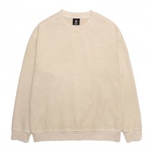 F211USW252 피그먼트 크루 맨투맨 LBEIGE