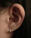 티오유(TOU) [2SET][SILVER925] LU133 Bold & Basic layered earrings