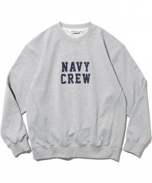 vtg navy crew sweatshirts melange(8%)