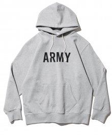vtg us army logo sweat hood melange (8%)