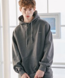 [UNISEX] DYEING HOODIE_CHARCOAL