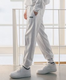 [UNISEX] PIN JOGGER PT_WHITEGRAY