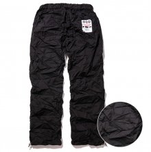 Crinkled Track Pants (Black)