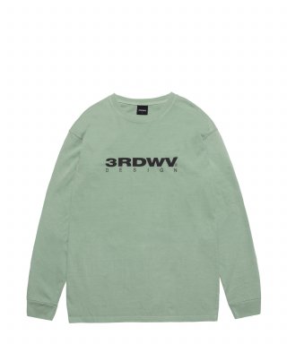 써드위브(THIRDWEAVE) BASIC LOGO PIGMENT L/S TEE / KHAKI 상품 이미지