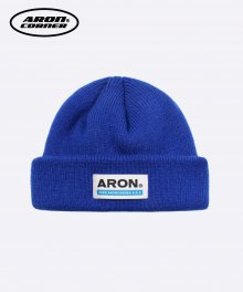 AP LOGO KNIT SHORT BEANIE BLUE