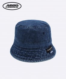 DENIM SHORT BUCKET HAT DARK INDIGO