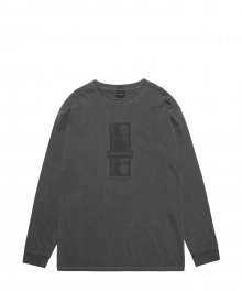 CENTER BOARD PIGMENT L/S TEE / CHARCOAL