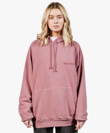 PIGMENT DYE HOODIE - PINK