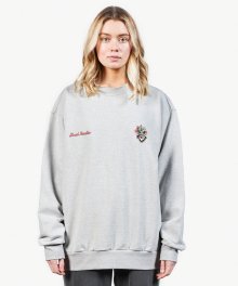 HEART BALL SWEATSHIRT - GREY