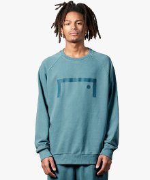 PIGMENT DYE SWEATSHIRT - BLUE