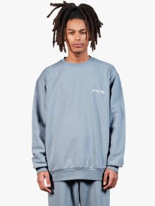 SIGNATURE LOGO SWEATSHIRT - BLUE GREY