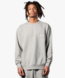 SIGNATURE LOGO SWEATSHIRT - GREY