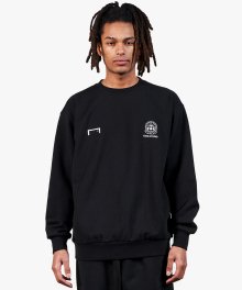 PEARL BALL PATCH SWEATSHIRT - BLACK