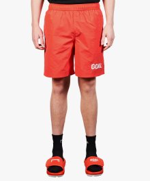 LOGO PRINT SHORTS - RED