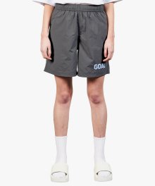 LOGO PRINT SHORTS - GREY