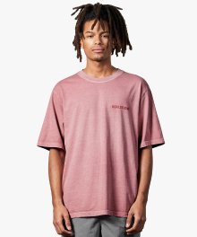 PIGMENT DYE LOGO TEE - PINK