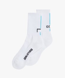 VERTICAL STRIPE SOCKS - SKY BLUE