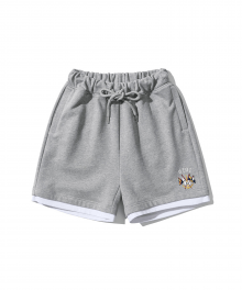 YACHT CLUB SWEAT SHORTS [GREY]