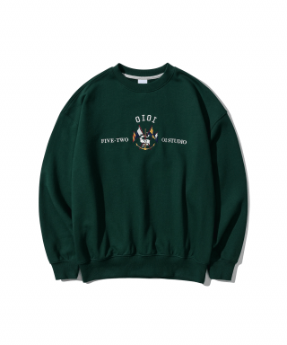 오아이오아이 컬렉션(OIOI COLELCTION) YACHT CLUB SWEATSHIRTS [DEEP GREEN] 상품 이미지