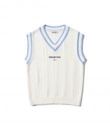 BASIC KNIT VEST [WHITE]