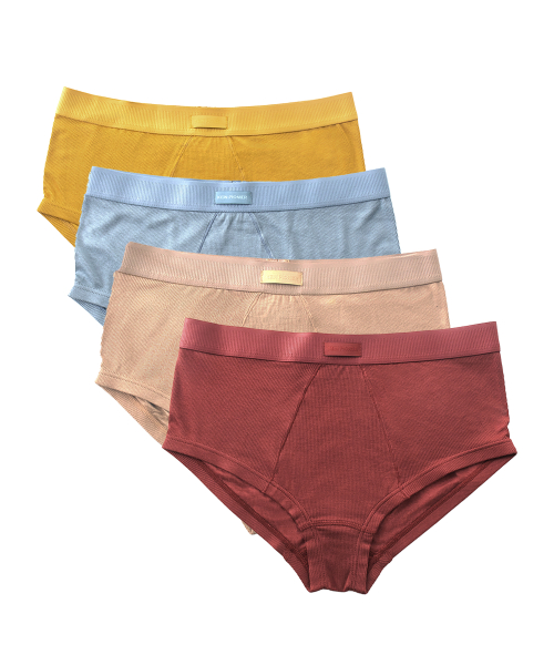 SET Ribbed модаль бриф женщина 4 цвета