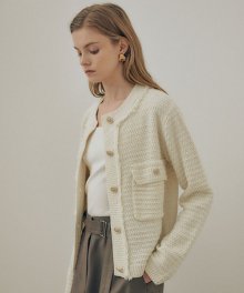 Tweed Knit cardigan jacket SK1SD122-03