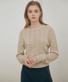 Crochet Motive Pullover SK1SP128-90
