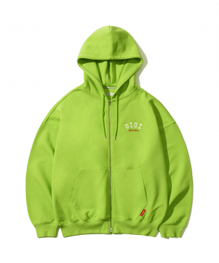 오아이오아이 컬렉션(OIOI COLELCTION) BASIC LOGO HOOD ZIPUP [LIME] 상품 이미지