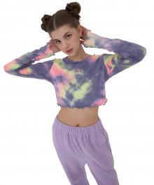 Bunny Waterdyed Top [Pink/Purple/Charcoal]