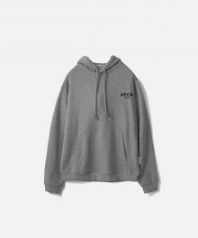 AECA SMALL LOGO PULLOVER HOODIE-GREY