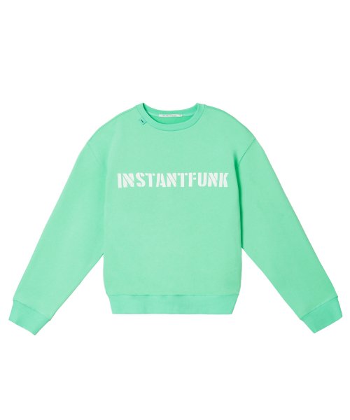 MUSINSA | INSTANTFUNK Standard Logo Sweatshirt - Mint
