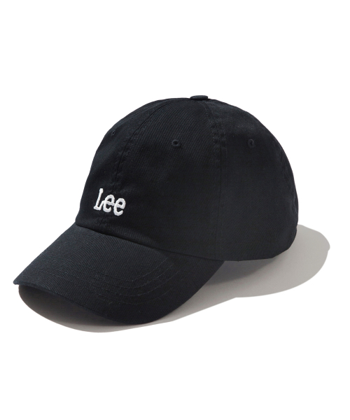 리(lee) 스몰 트위치로고 코튼 커브 볼캡 블랙
