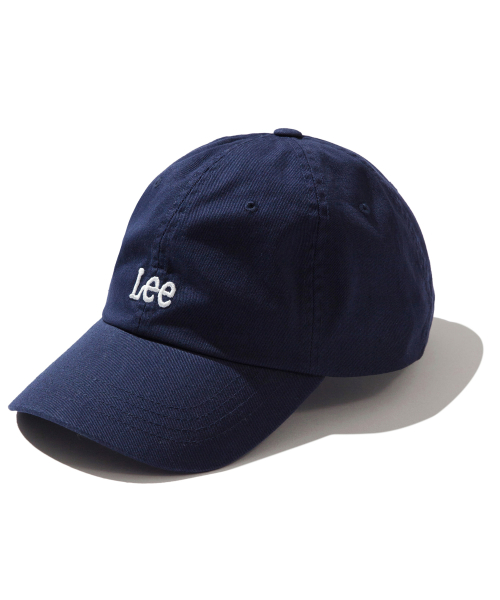 리(lee) 스몰 트위치로고 코튼 커브 볼캡 네이비