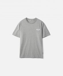 AECA SMALL LOGO HALF SLEEVE TEE-GREY