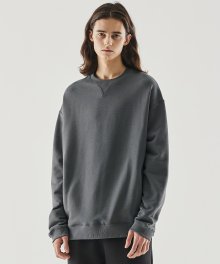 [블랙]B-리빌 포켓 스웨트 셔츠-차콜
