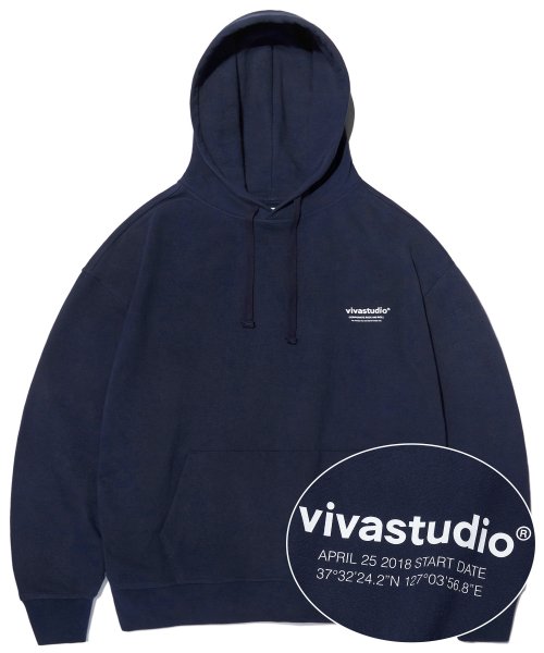 MUSINSA | VIVASTUDIO LOCATION HOODIE [NAVY]