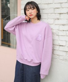 AQO BEAR LOGO SWEATSHIRTS(HA) VIOLET