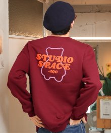 AQO LETTERING SWEATSHIRTS WINE