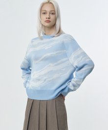 R MARBLE KNIT TOP [2colors]