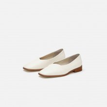 Layer flat shoes Ivory