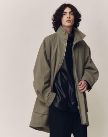 DESERT SAGE OVER-FIT MONSTER SHELL-PARKA TRENCH COAT TNTR1E704K2