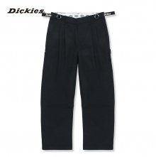 ASIALINE 771 TWILL OPEN HEM PANTS BLACK