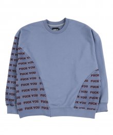 FUXX YOU Knit Mixed Sweatshirt [Lilac]