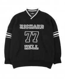 Football Oversized Sweater [Black]