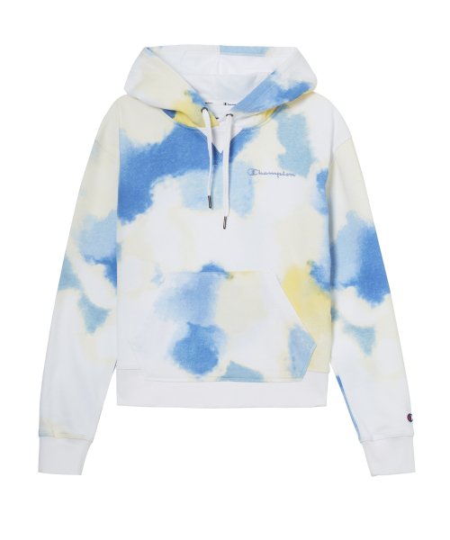 챔피온(CHAMPION) [US] 여성 French Terry 클라우드 워싱 로고 후드티
