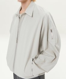 MA-1 오버 셔켓  (Cream Grey)